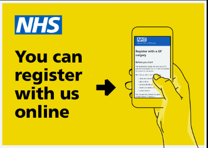 NHS You can register with us online